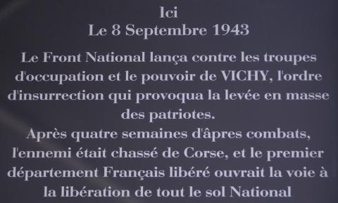 Plaque commémorative de l'appel à l'insurrection du 8 septembre 1943 Plaque commémorative de l'appel à l'insurrection