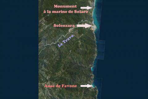 Carte des environs de Solaro