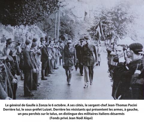Le général de Gaulle à Zonza le 6 octobre Le général de Gaulle à Zonza le 6 octobre 1943