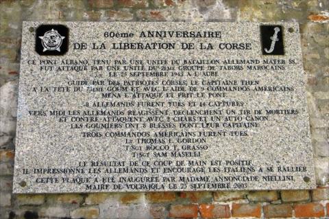 Les patriotes harcèlent les Allemands à Barchetta et aux environs Ponte Albano ( Ponte Leccia)