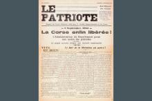 La Une du Patriote, journal du Front National (résistants communistes)